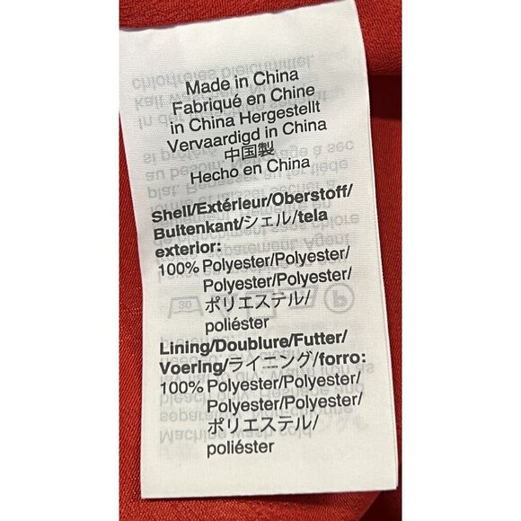 J Crew Women Sheath Dress Red Size 0 Ruffle Eyelet Lined Women Round Neck New - Picture 7 of 8